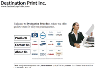 Tablet Screenshot of destinationprintinc.com